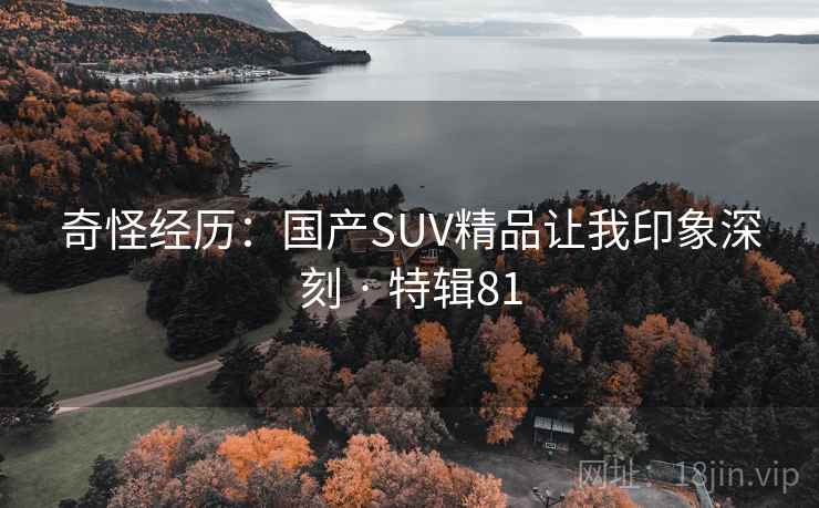 奇怪经历：国产SUV精品让我印象深刻 · 特辑81